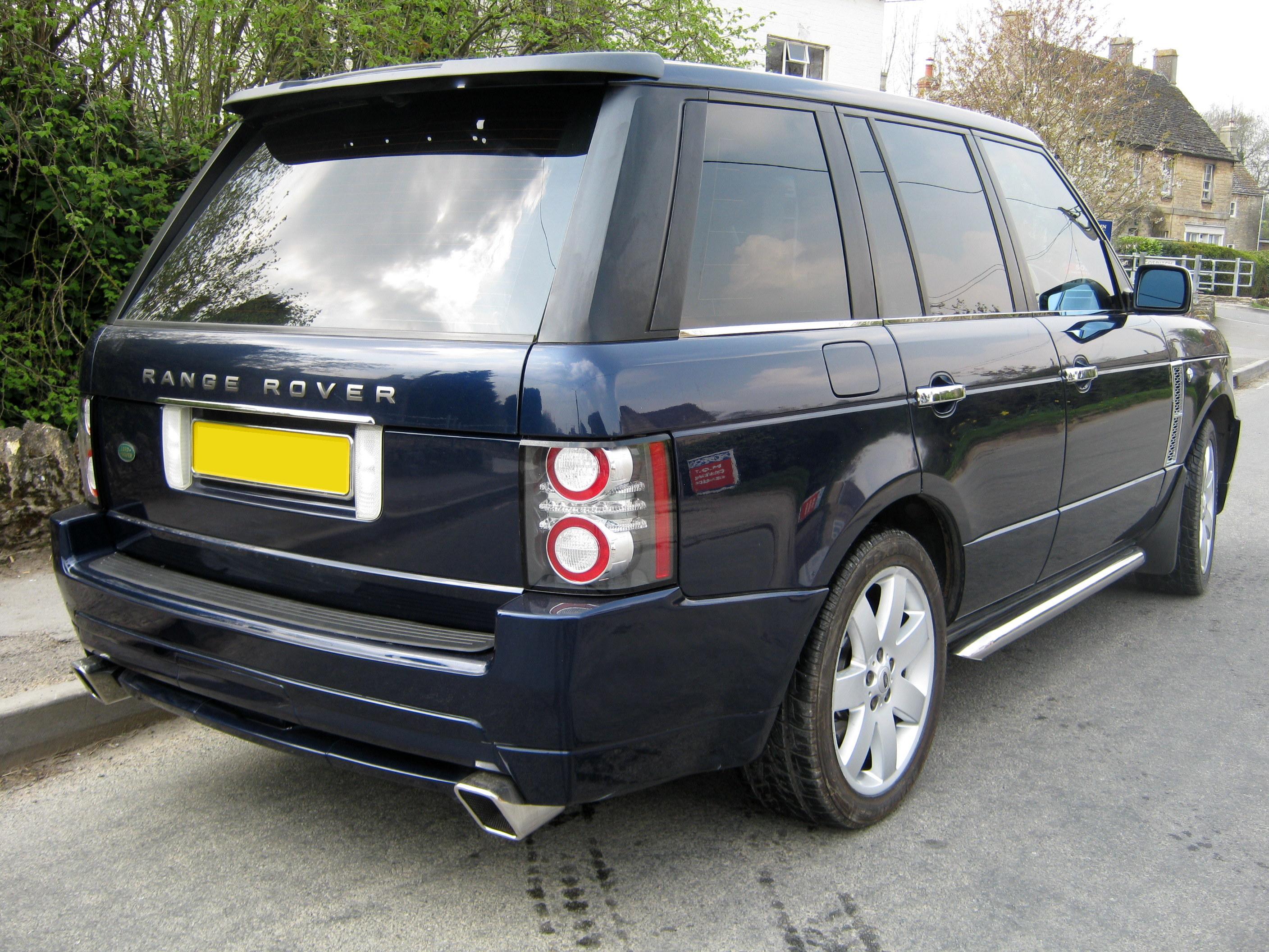 Rear HSX Design Bumper Bodykit For Range Rover L322 HST Exhausts